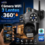 Câmeras de Segurança A35 3 Lentes – IP66 Detecção de Movimento App ICSEE Externo
