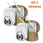 Kit 2 Câmeras De Segurança wi-fi externa À Prova D'água full hd V3 IP 360 - Bivolt.