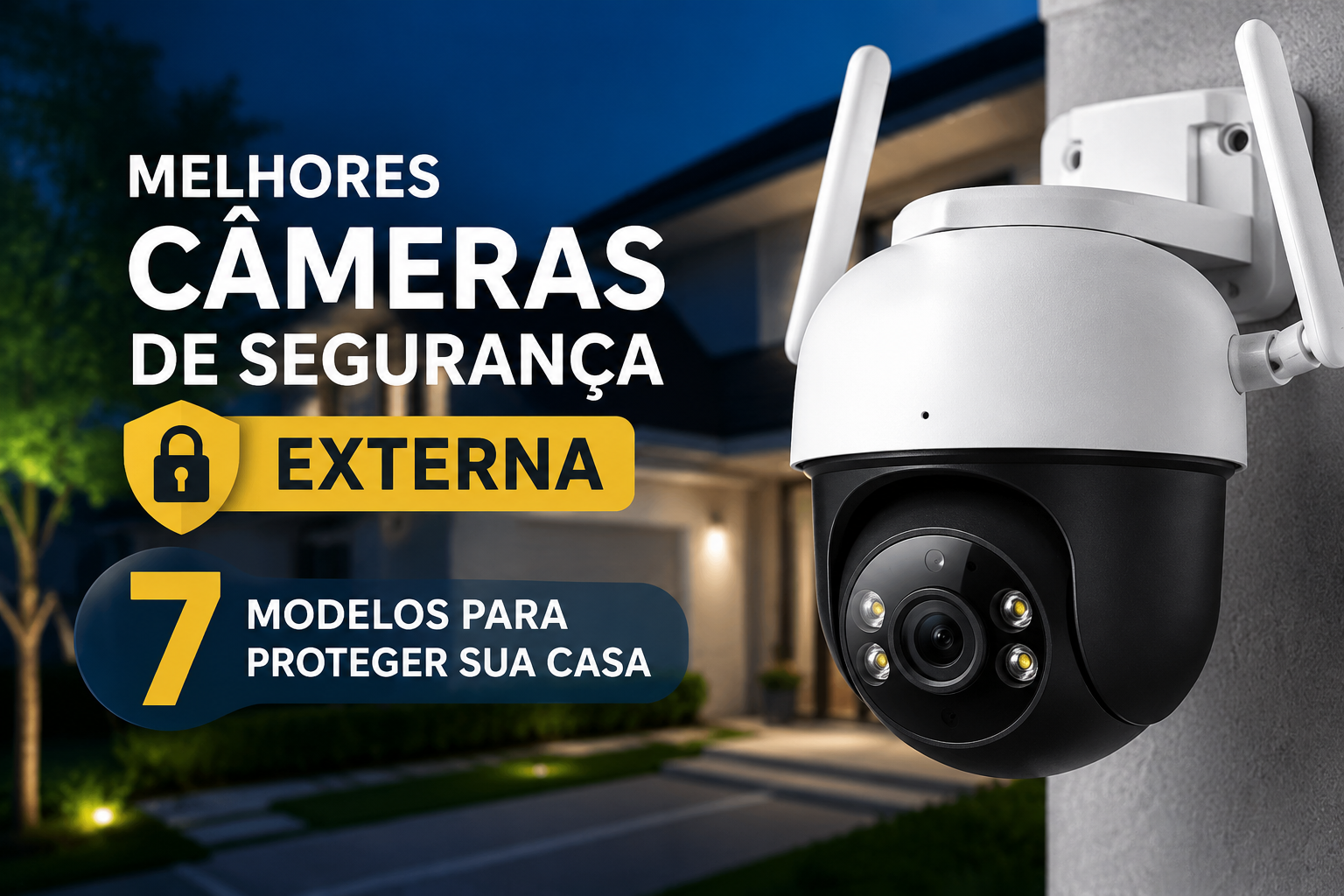 Melhores câmeras de segurança externa para proteger uma residência.