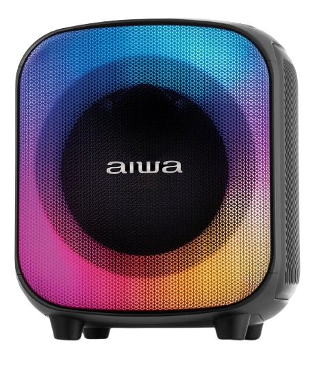 Caixa de som AIWA PartyBox AWS-PB-07 com iluminação RGB