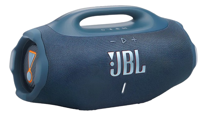 Caixa de som JBL Boombox 4 azul com alça de transporte